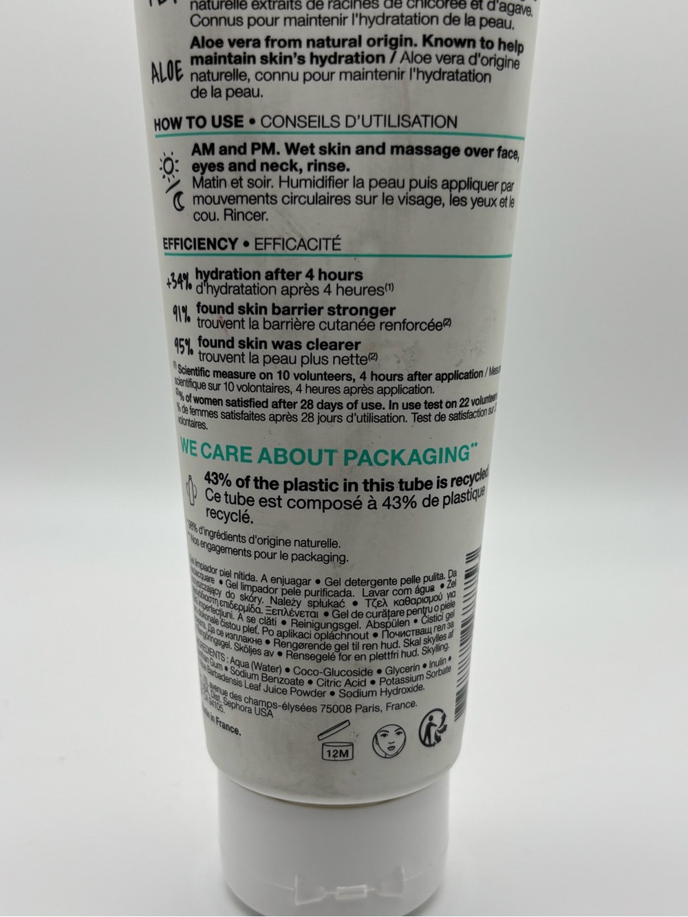 Sephora Collection PBT Prebiotics Clean Skin Gel Cleanser 4.22 oz 125ml New - Picture 6 of 7